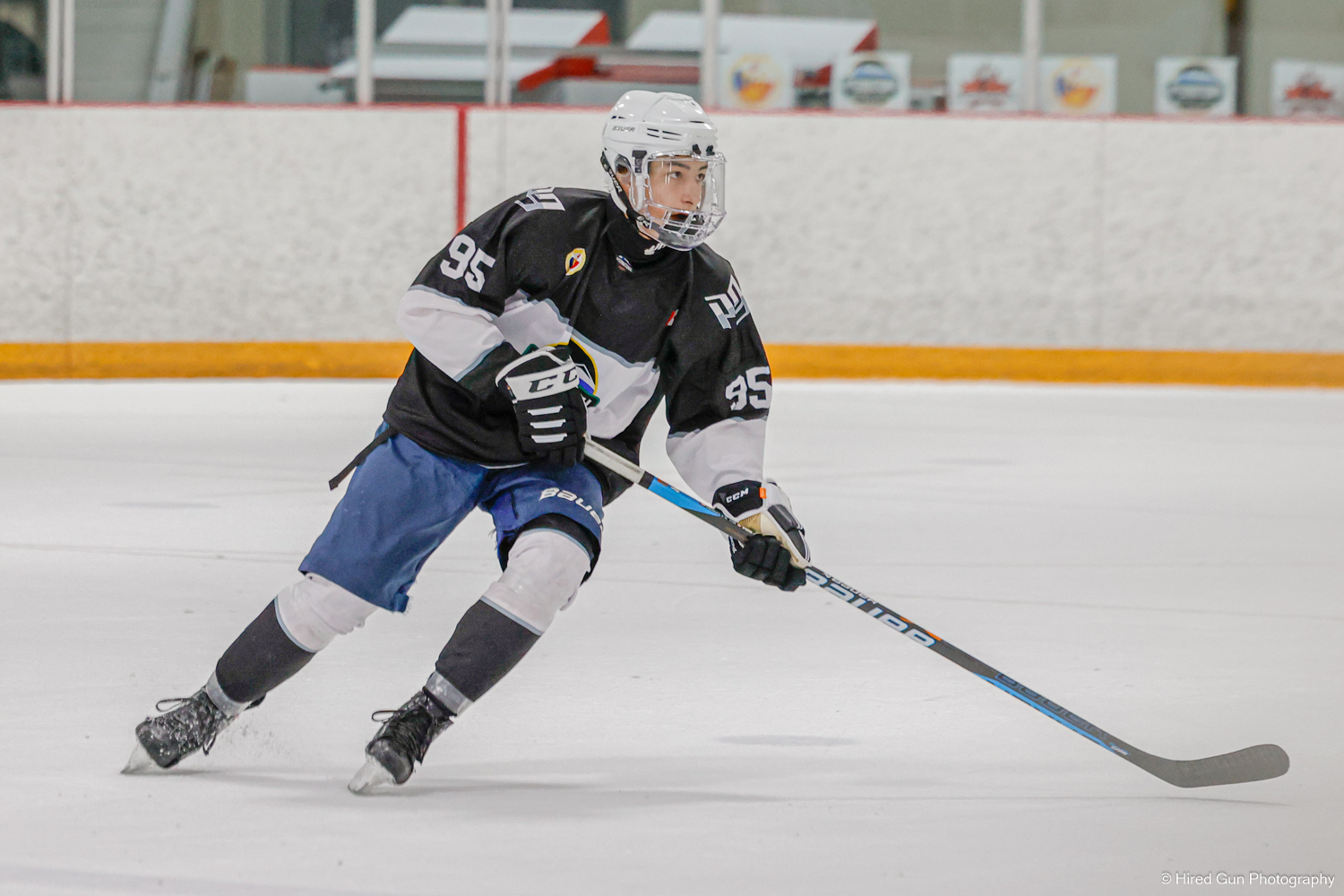 P3 player driving through the neutral zone